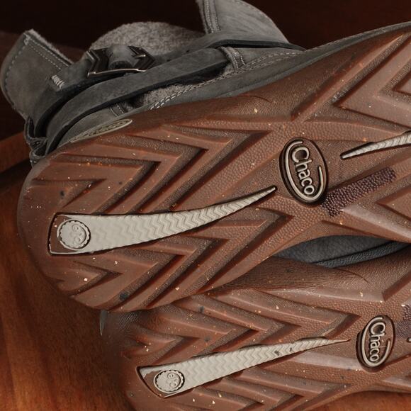 Chaco Boots WMS SZ 7 Gray Hopi Leather Pull On Waterproof Outdoor Casual Winter - Picture 11 of 15